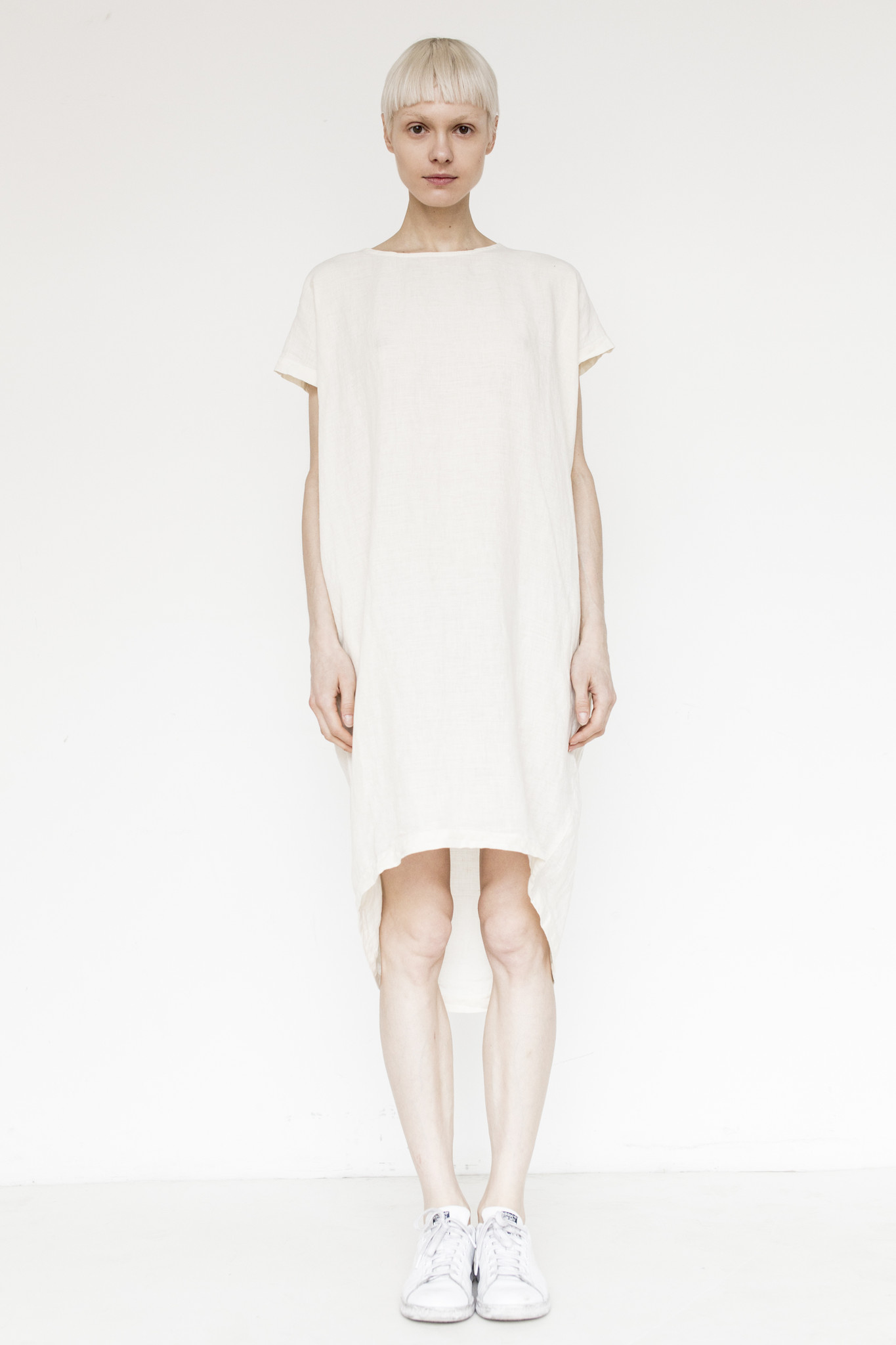 linen cocoon dress