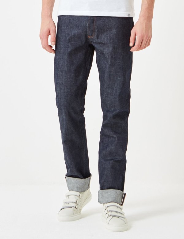 A.P.C. Petit New Standard Slim Tapered Jeans - Indigo Blue A.P.C. Petit New Standard Slim Tapered Jeans - Indigo Blue
