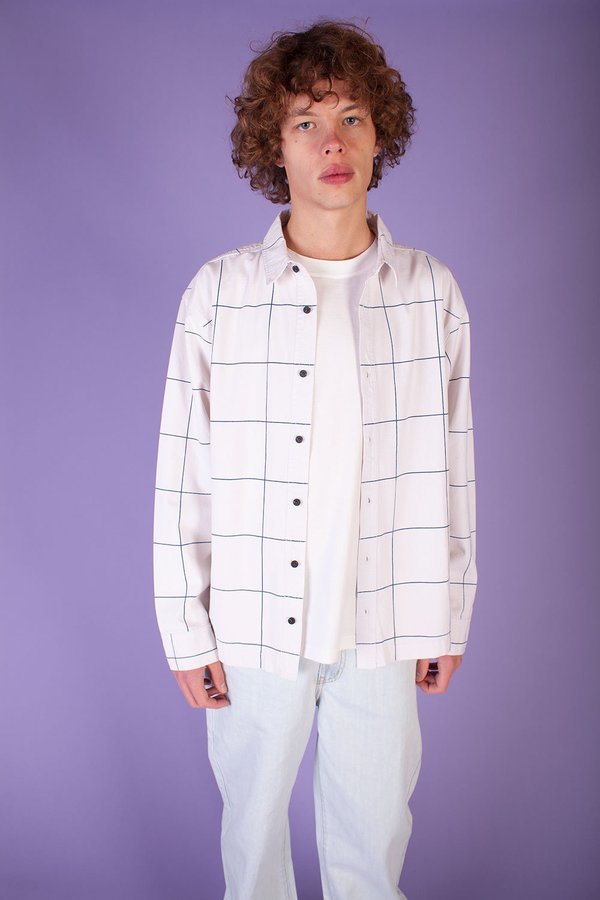 L.F.Markey Sutton Shirt - Windowpane Check L.F.Markey Sutton Shirt - Windowpane Check