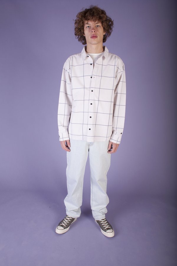 L.F.Markey Sutton Shirt - Windowpane Check L.F.Markey Sutton Shirt - Windowpane Check