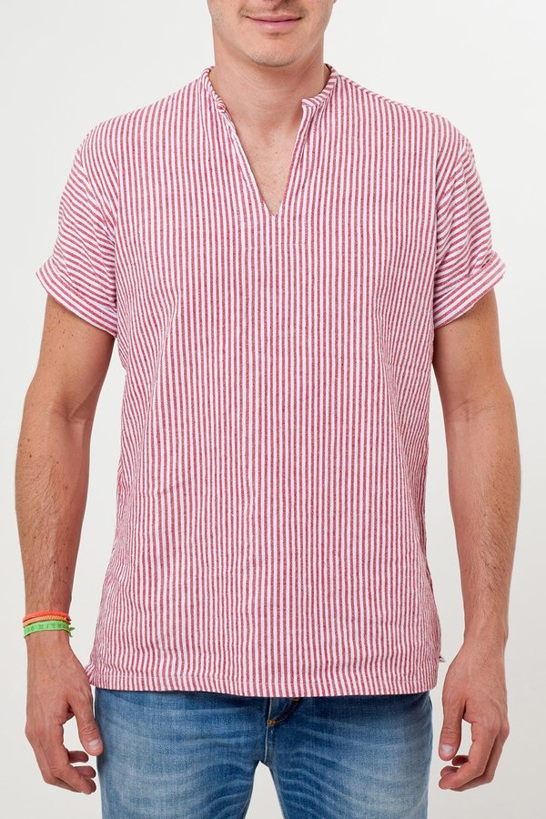 Santa Lupita The Riviera Shirt - Red Santa Lupita The Riviera Shirt - Red