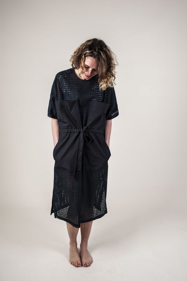 Kloke Agalma Broderie Dress - Ink Kloke Agalma Broderie Dress - Ink