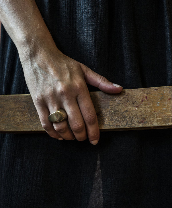 F O L D Pod Ring - BRASS F O L D Pod Ring - BRASS