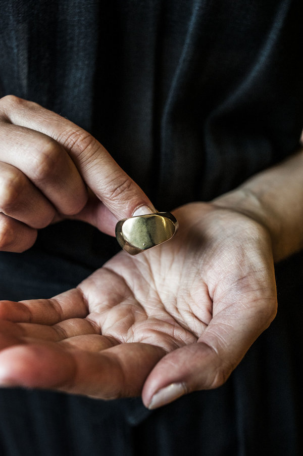F O L D Pod Ring - BRASS F O L D Pod Ring - BRASS