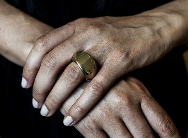F O L D Pod Ring - BRASS F O L D Pod Ring - BRASS