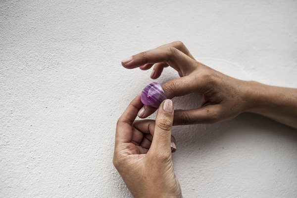 F O L D Swirl Agate Ring - Purple F O L D Swirl Agate Ring - Purple