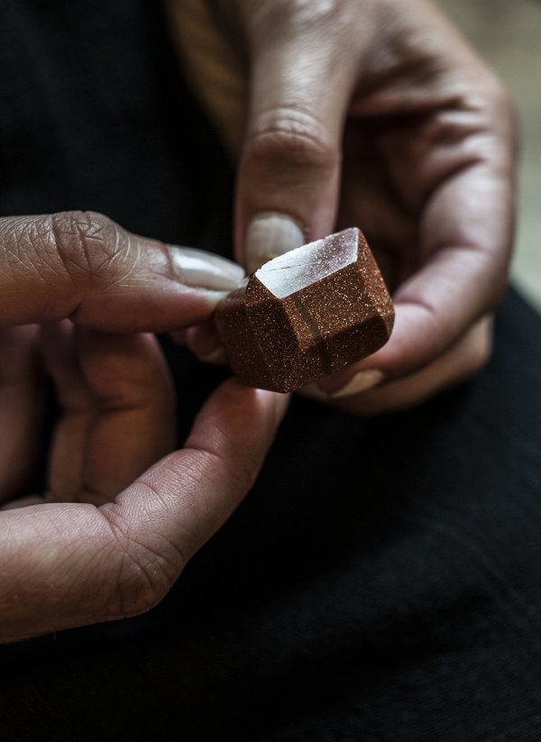 F O L D Stone ring - Gold F O L D Stone ring - Gold