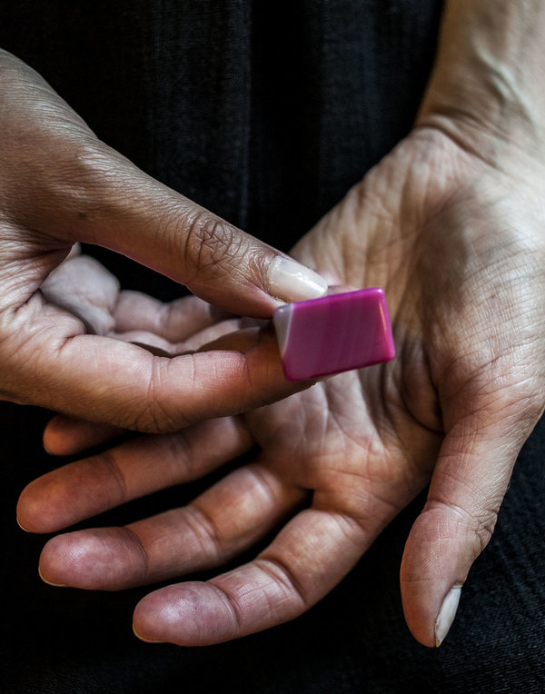 F O L D Agate Ring - Pink F O L D Agate Ring - Pink