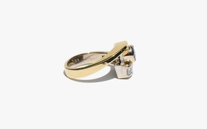 Kindred Black Two Tone Ring - Diamond/Sapphire Kindred Black Two Tone Ring - Diamond/Sapphire