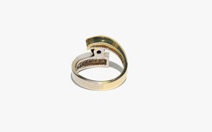 Kindred Black Two Tone Ring - Diamond/Sapphire Kindred Black Two Tone Ring - Diamond/Sapphire