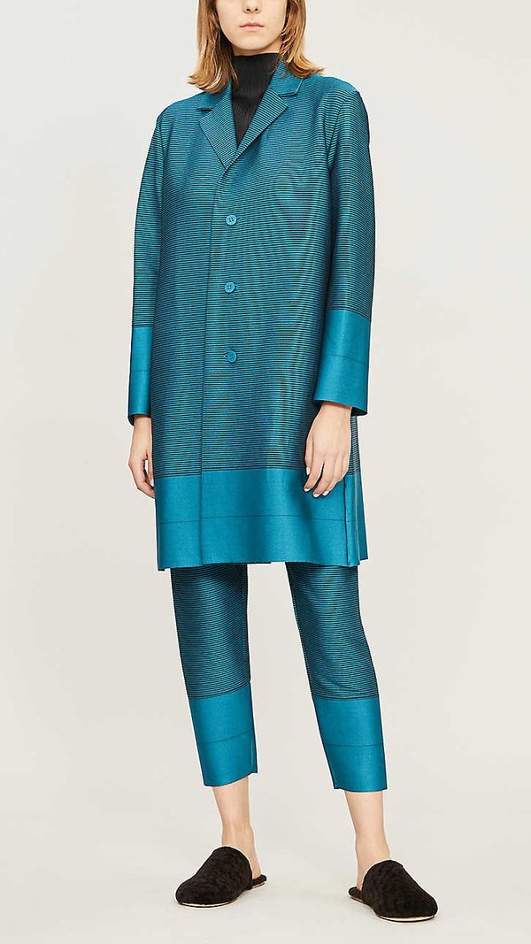 Issey Miyake Cosmic Ripple Jacket - Turquoise Issey Miyake Cosmic Ripple Jacket - Turquoise