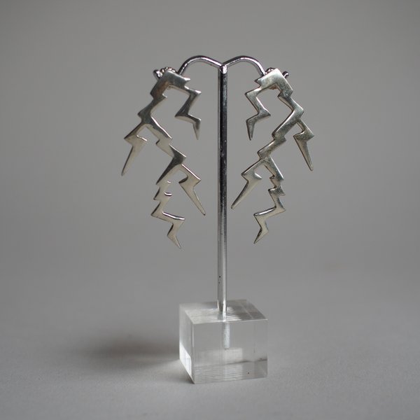Allison Bartline Strike Twice Stud Earrings - sterling silver Allison Bartline Strike Twice Stud Earrings - sterling silver