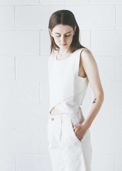 Objects Without Meaning - Crop Top in White Objects Without Meaning - Crop Top in White