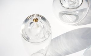 Vintage Oil Candle Trio - Clear Glass Vintage Oil Candle Trio - Clear Glass