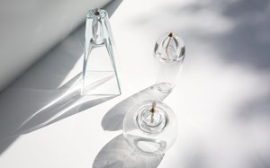 Vintage Oil Candle Trio - Clear Glass Vintage Oil Candle Trio - Clear Glass