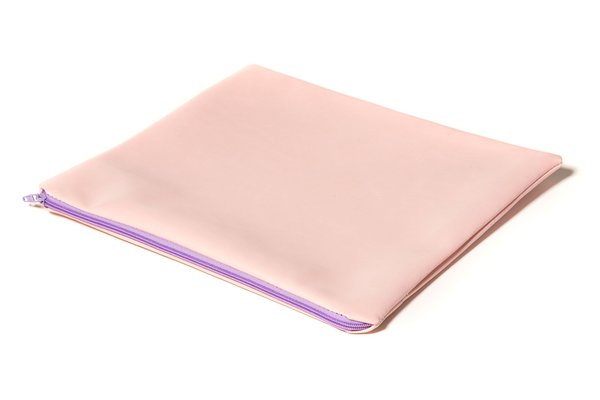 Fashion Rising Collection Vegan Leather Print Hand Batik Medium Carry-All - Violet/Pink Stripe Fashion Rising Collection Vegan Leather Print Hand Batik Medium Carry-All - Violet/Pink Stripe