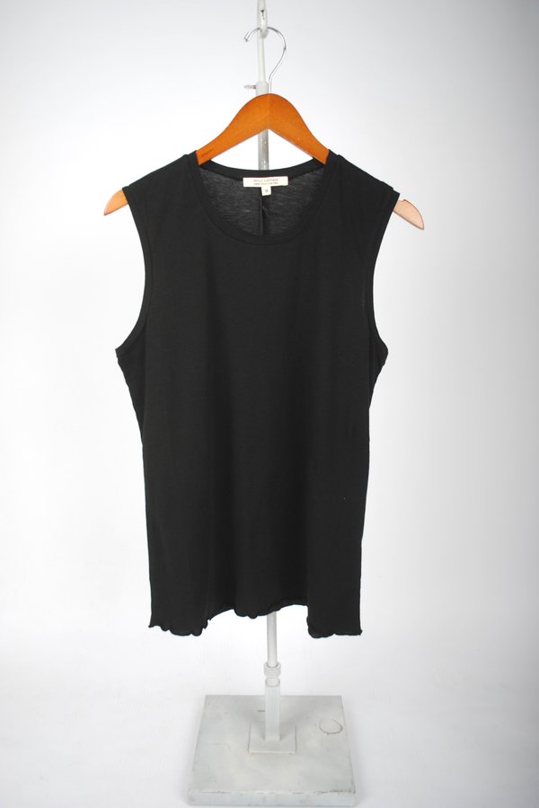 Nili Lotan Muscle Tee - Washed Black Nili Lotan Muscle Tee - Washed Black