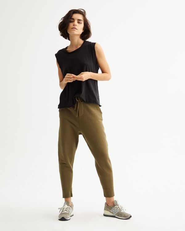 Nili Lotan Muscle Tee - Washed Black Nili Lotan Muscle Tee - Washed Black
