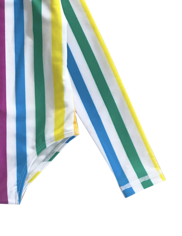Kids Hugo Loves Tiki Surf Onesie - Rainbow Stripe Kids Hugo Loves Tiki Surf Onesie - Rainbow Stripe