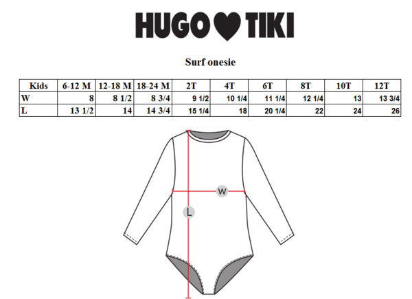 Kids Hugo Loves Tiki Surf Onesie - Rainbow Stripe Kids Hugo Loves Tiki Surf Onesie - Rainbow Stripe