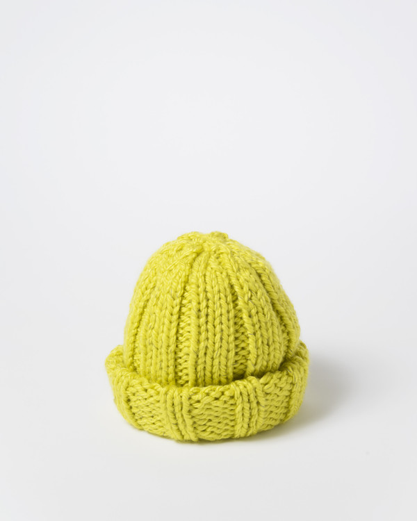 Clyde Arp Knit Hat in Acid Yellow Reflector Clyde Arp Knit Hat in Acid Yellow Reflector