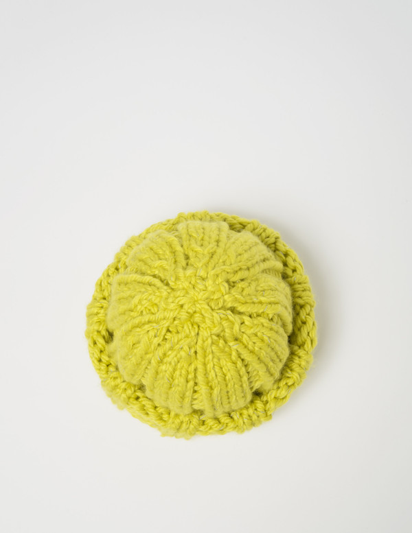 Clyde Arp Knit Hat in Acid Yellow Reflector Clyde Arp Knit Hat in Acid Yellow Reflector