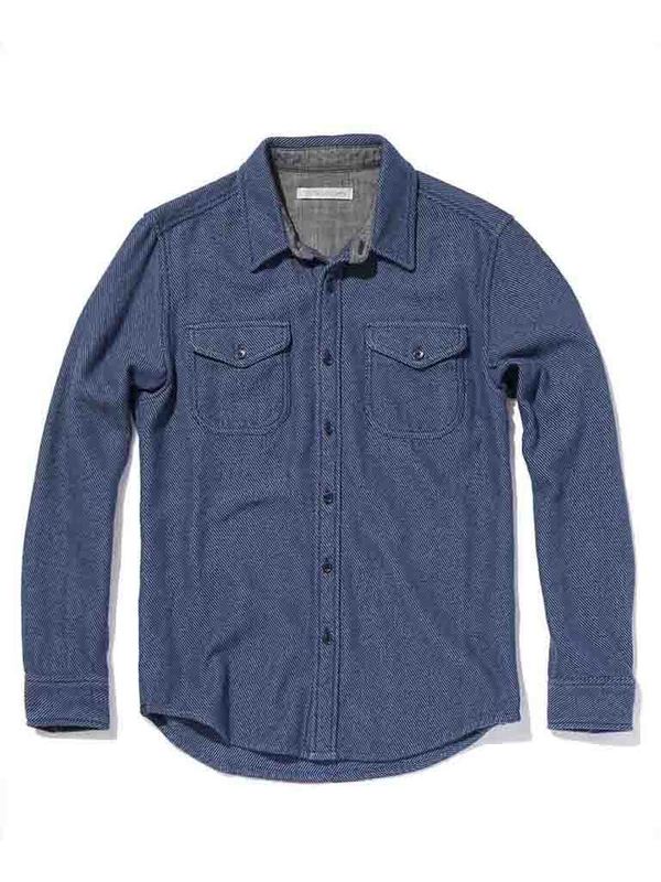 Outerknown Blanket Shirt - Dusty Blue Outerknown Blanket Shirt - Dusty Blue