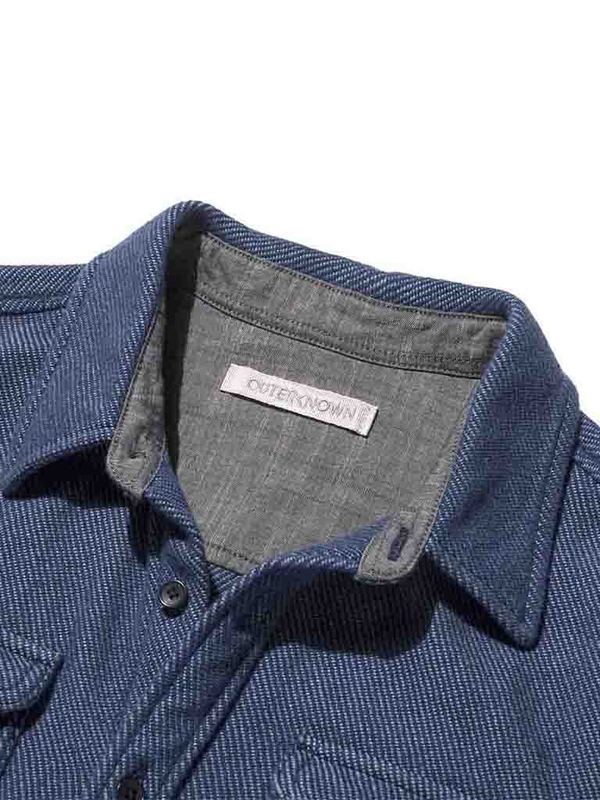 Outerknown Blanket Shirt - Dusty Blue Outerknown Blanket Shirt - Dusty Blue