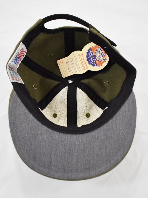 Ebbets Field Flannels x Eames NW 6 Panel Cap - Olive Ebbets Field Flannels x Eames NW 6 Panel Cap - Olive