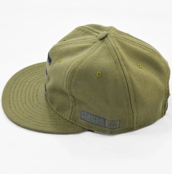 Ebbets Field Flannels x Eames NW 6 Panel Cap - Olive Ebbets Field Flannels x Eames NW 6 Panel Cap - Olive
