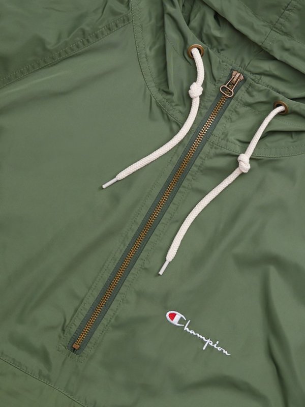 Champion Premium Reverse Weave Half Zip Hooded Jacket - Deep Pine Green Champion Premium Reverse Weave Half Zip Hooded Jacket - Deep Pine Green