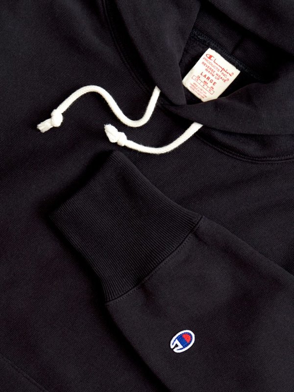 Champion Premium Reverse Weave Hooded Sweatshirt - Black Champion Premium Reverse Weave Hooded Sweatshirt - Black