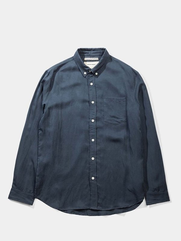 Native North Japanese Linen Tencel Shirt - Blue Native North Japanese Linen Tencel Shirt - Blue
