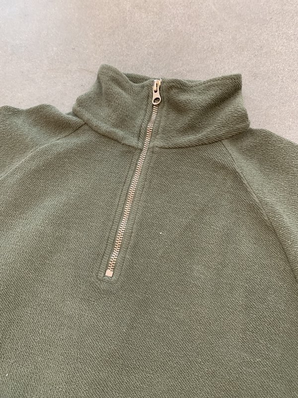 Les Basics Le Zip Toggle Sweat - Army Les Basics Le Zip Toggle Sweat - Army
