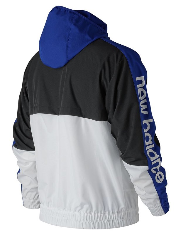 New Balance Team Royal Windbreaker - Black/White New Balance Team Royal Windbreaker - Black/White