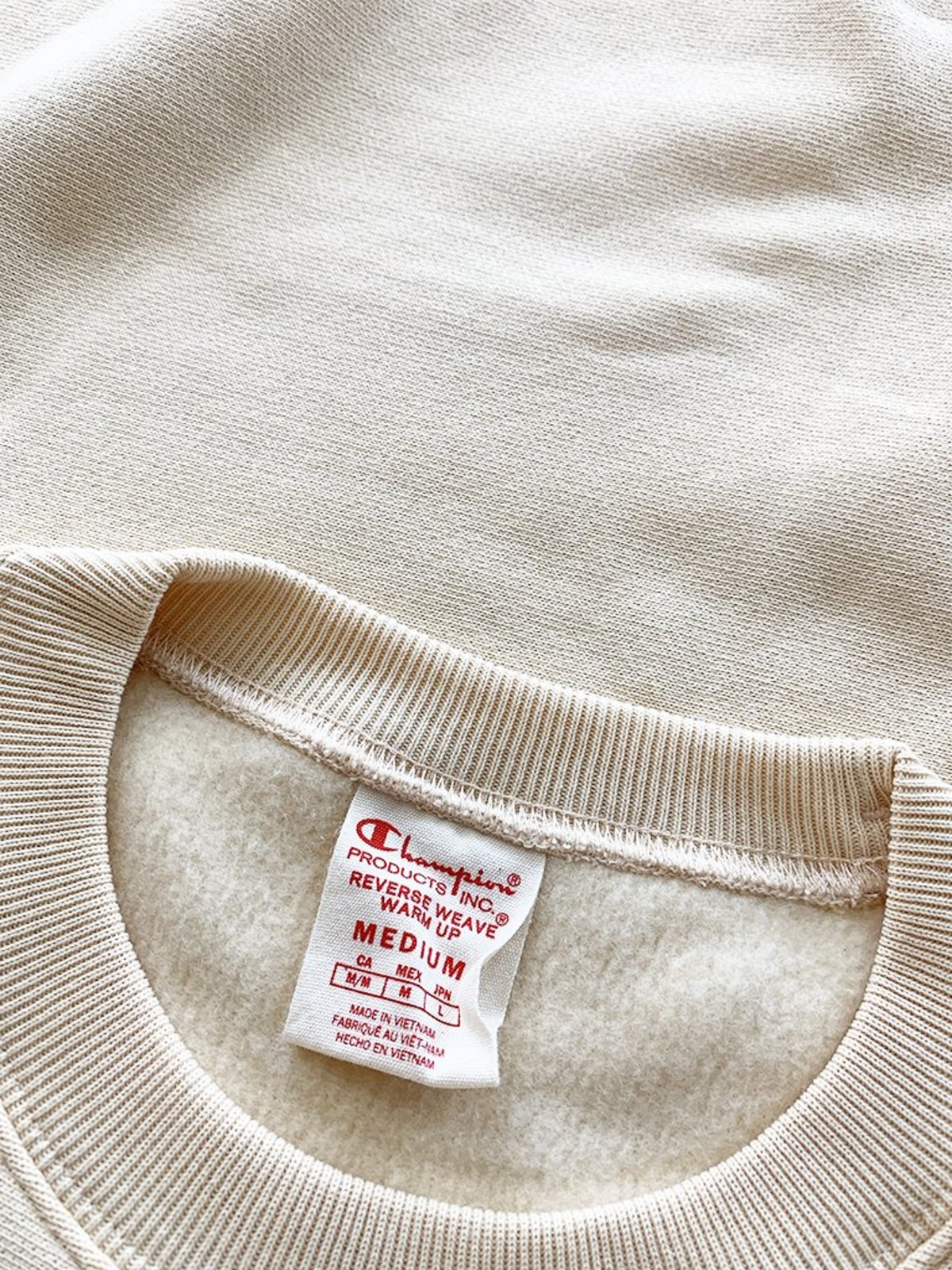 「大人気 新入荷 新品」に該当するファッション通販 Reverse Premium Champion Weave Wheat - Sweatshirt Crewneck トップス