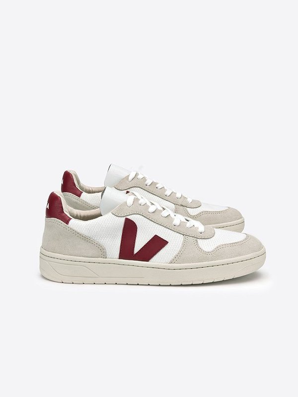 VEJA V-10 Mesh Sneakers - Natural Marsala VEJA V-10 Mesh Sneakers - Natural Marsala