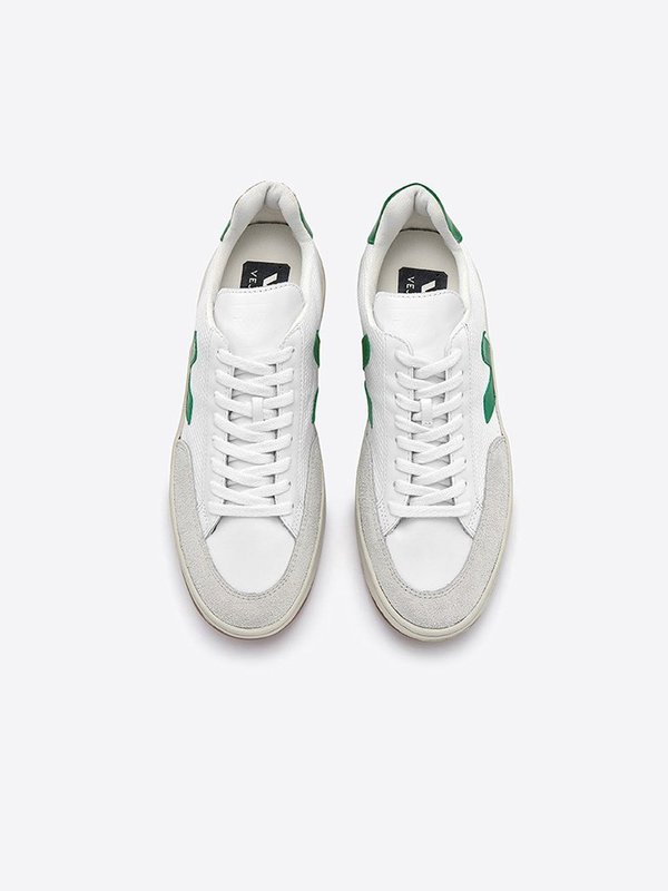 VEJA V-12 Mesh Sneakers - White/Emeraude VEJA V-12 Mesh Sneakers - White/Emeraude