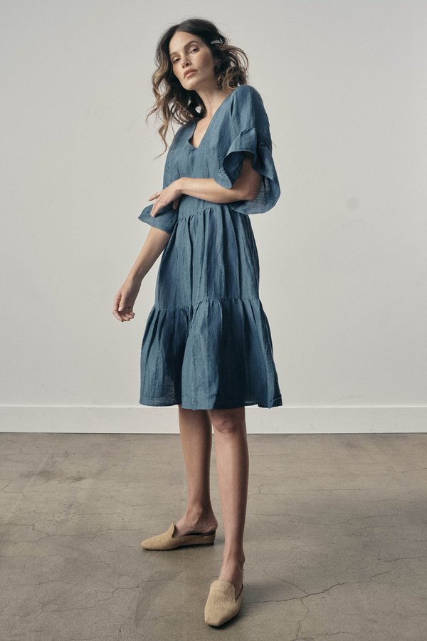 knee length dresses for ladies Ashelle Chiffon Maxi Dress