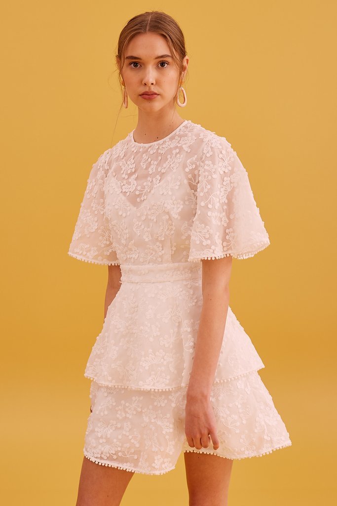 knee length dresses for ladies BuddyLove | Jodi Ruffle Mini Dress