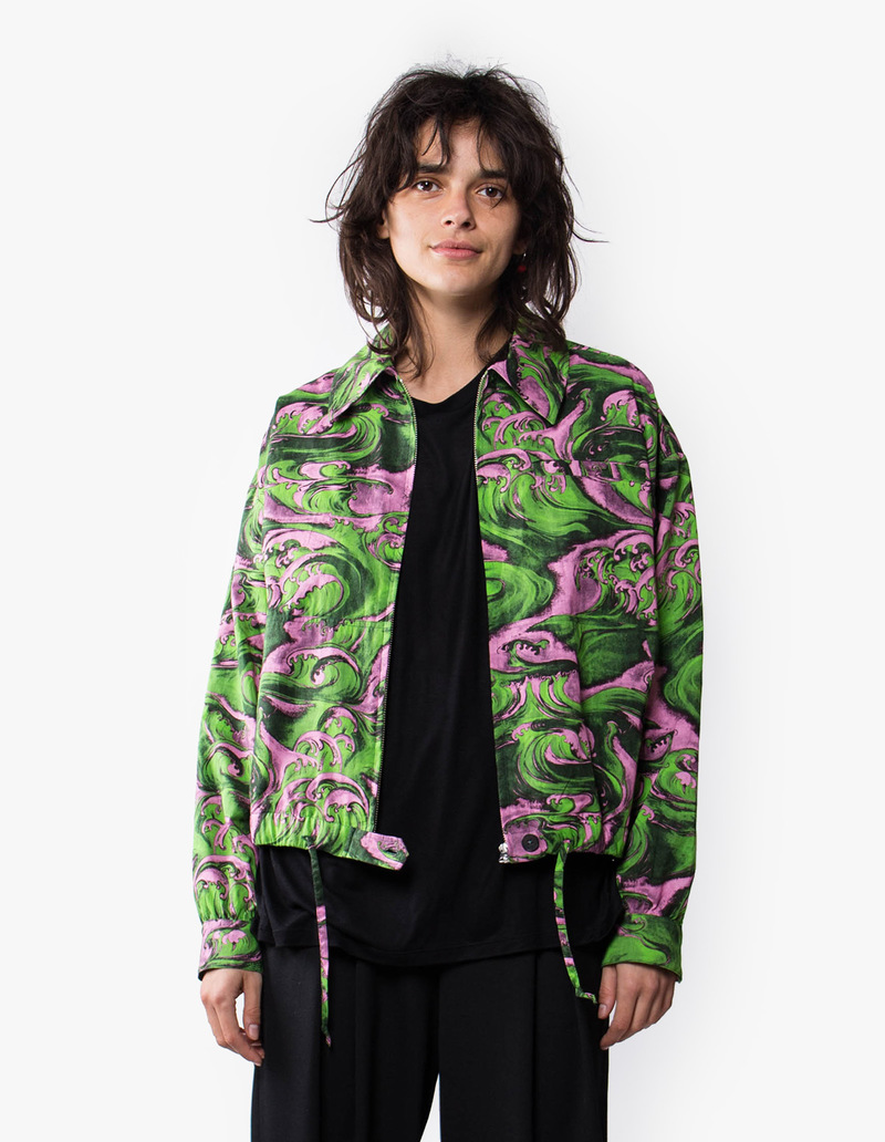 McQ Alexander McQueen Shirt Blouson - Pink/Green | Garmentory
