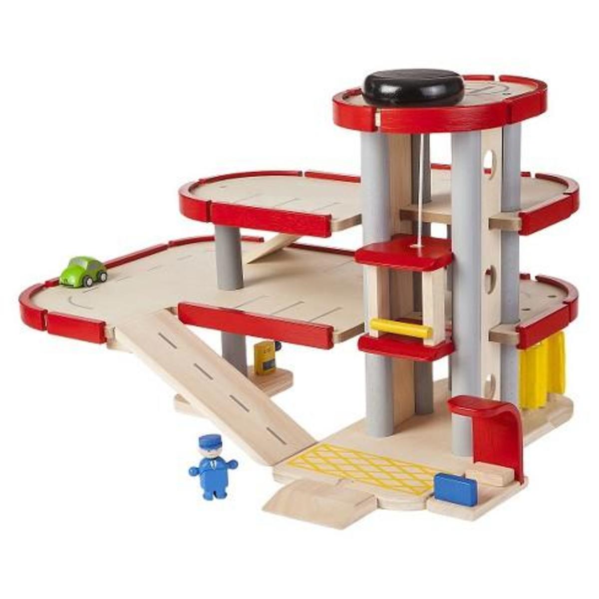Kids Plan Toys Wooden City Parking Garage Set | Garmentory