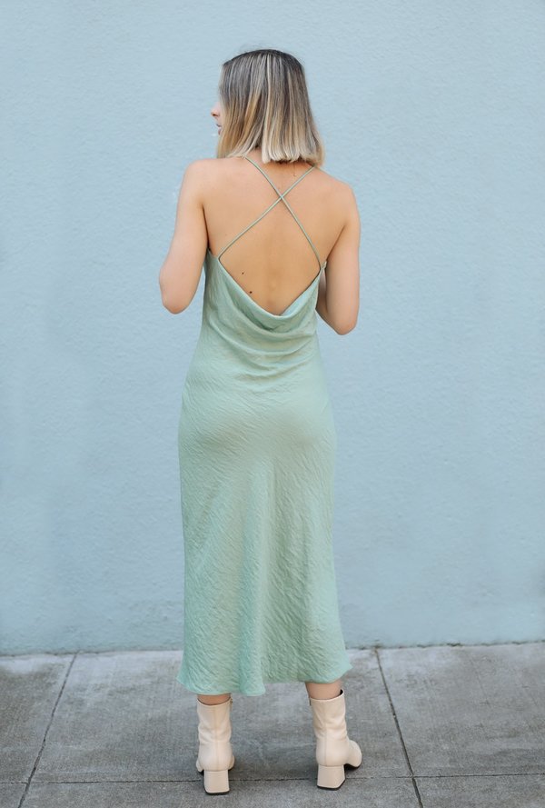 slip dress sage green Boody Goodnight Slip Sleep Dress - Sage main image 1