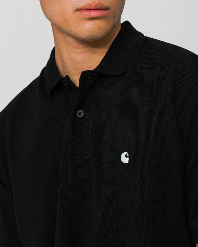 トップス Carhartt WIP L/S KENDRICK POLO black M Men's Polo Shirts | Official Carhartt WIP Online Store