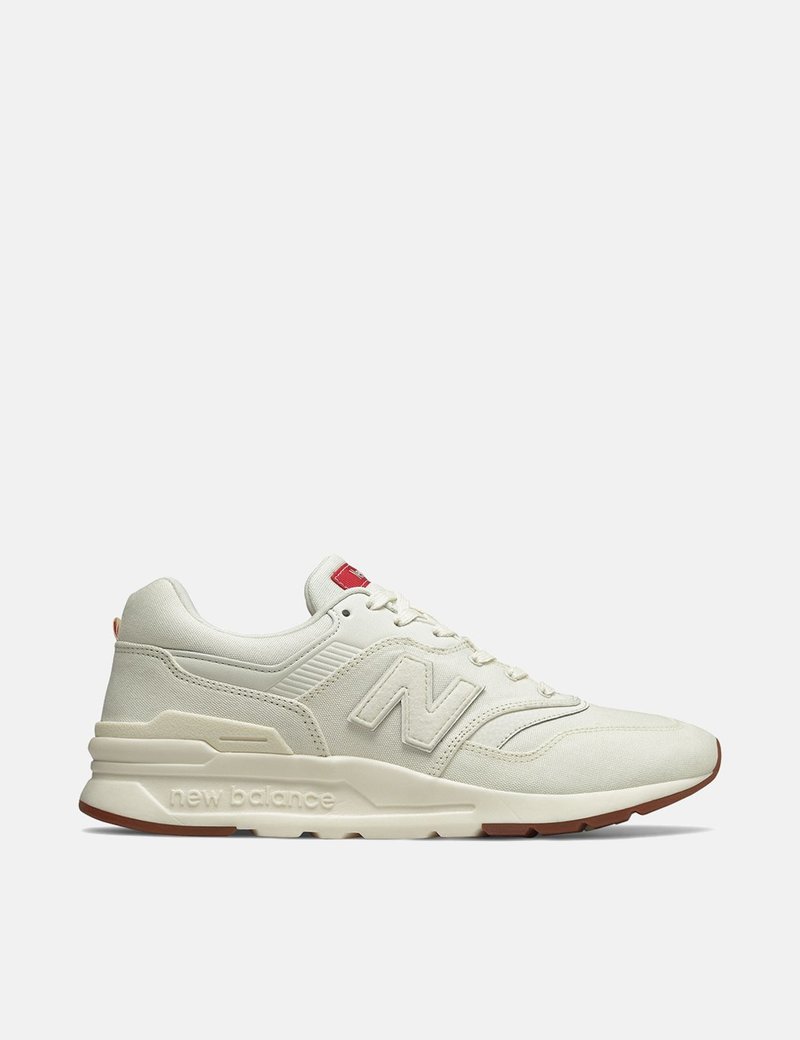 New Balance 997H Trainers Sea Salt White/Team Red Garmentory
