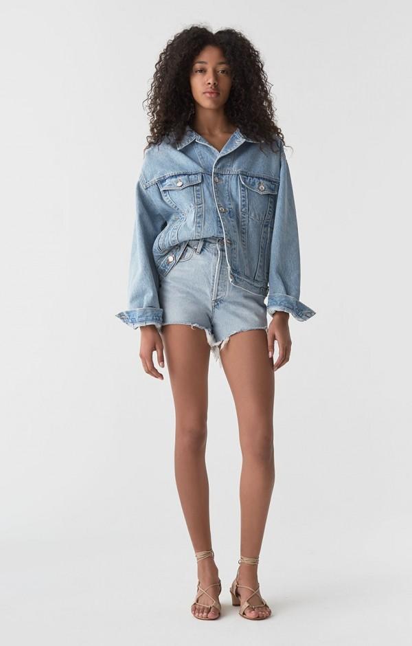 agolde ultra high rise dee shorts