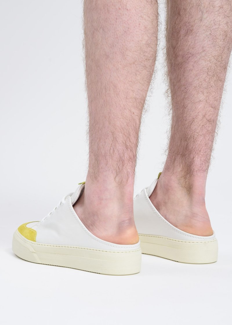 Sunnei Sabot Sneakers - White/Yellow 