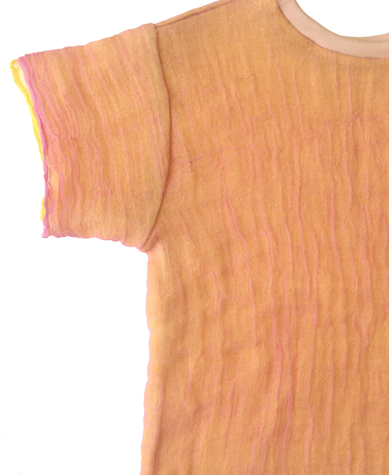 Halo Labels Gauze T-shirt - Peach | Garmentory