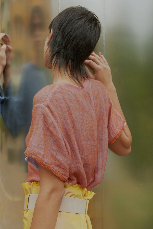 Halo Labels Gauze Tshirt Cedar Garmentory