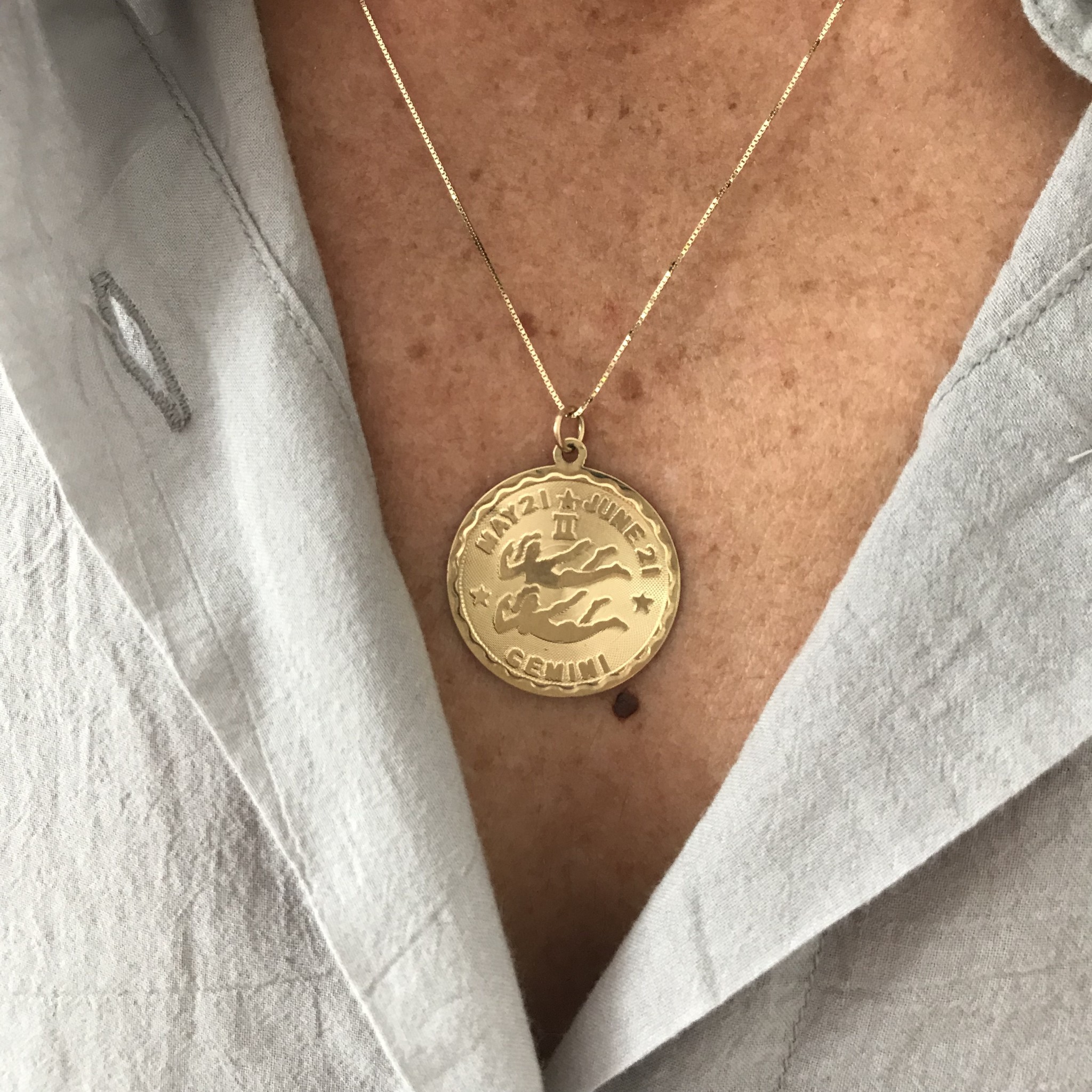WelcomeShoppe Vintage Gemini with Chain 